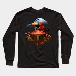 Psychedelic Mushrooms Fantasy Long Sleeve T-Shirt